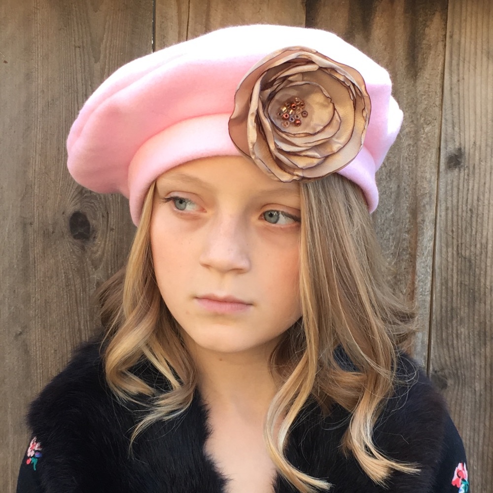 Handmade children’s berets.